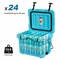 Portable 16 Quart Insulated Cooler 24 Can Capacity with Cup Holders